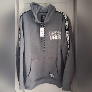 ecko unltd. Men's M Hoodie Pullover ZIP Kangroo Pocket Gray BRAND-NEW w/tags
